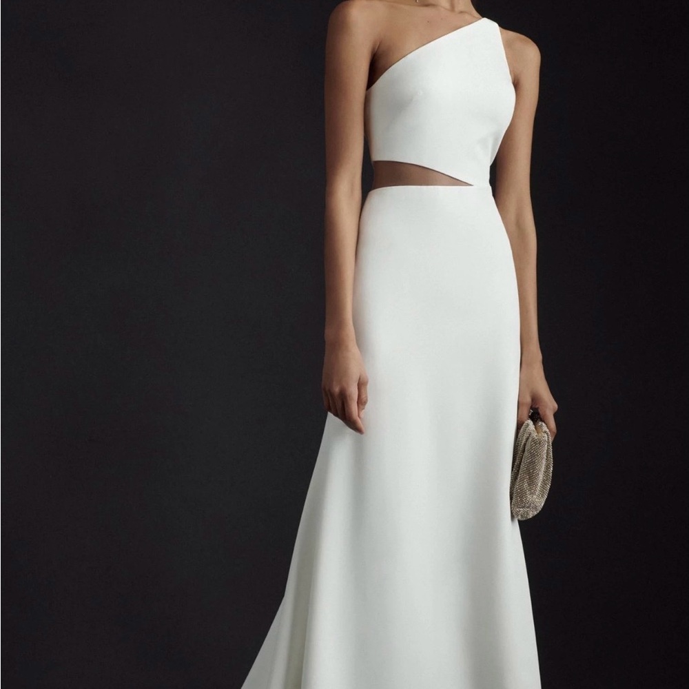 Jenny Yoo One-Shoulder White Wedding Gown - Picture 2 of 6